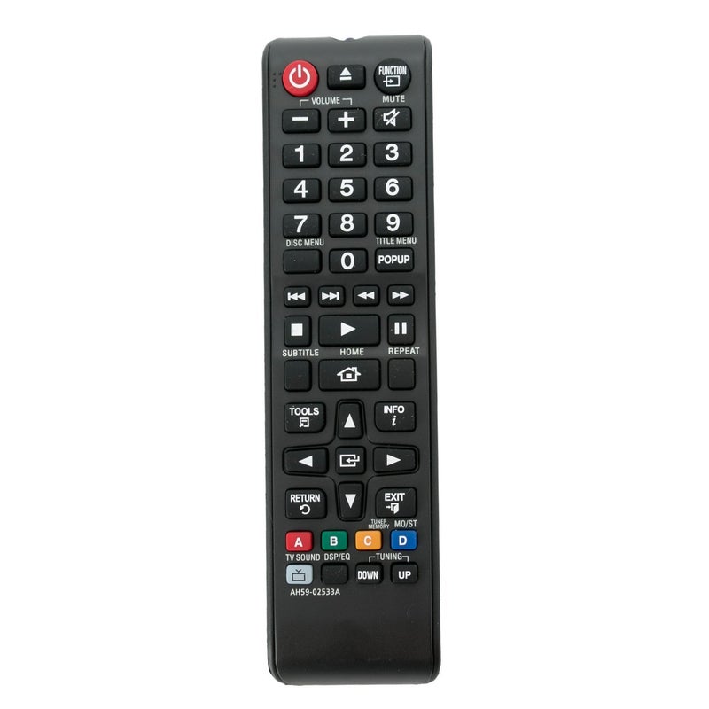 ZdalaMit AH59-02533A AH59-02533B Replaced Remote fit for Samsung HT-H5500W HT-H5500W/ZA HT-H4500 HT-J5500 HT-J5500W HT-J4500 HT-JM41 HT-J4100 HT-HM55 HT-HM55/ZA HT-J4200 HT-J4550 HT-J4530 Blu-Ray Disc Player - Image 1